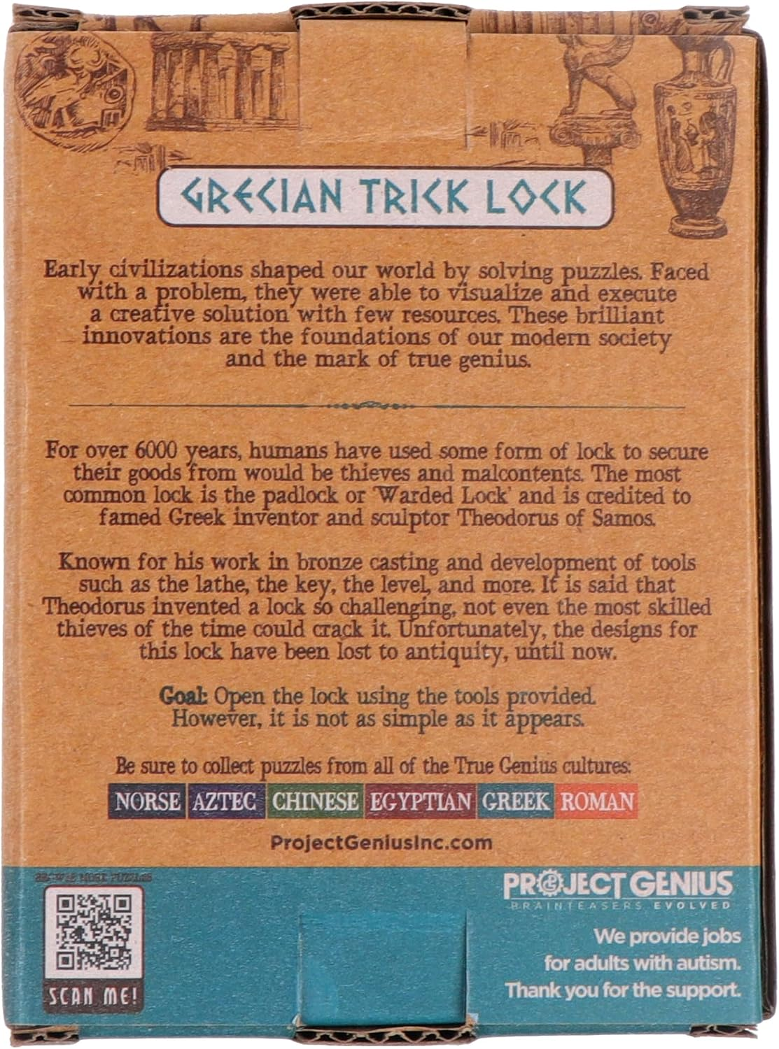 True Genius Grecian Trick Lock - Image 3