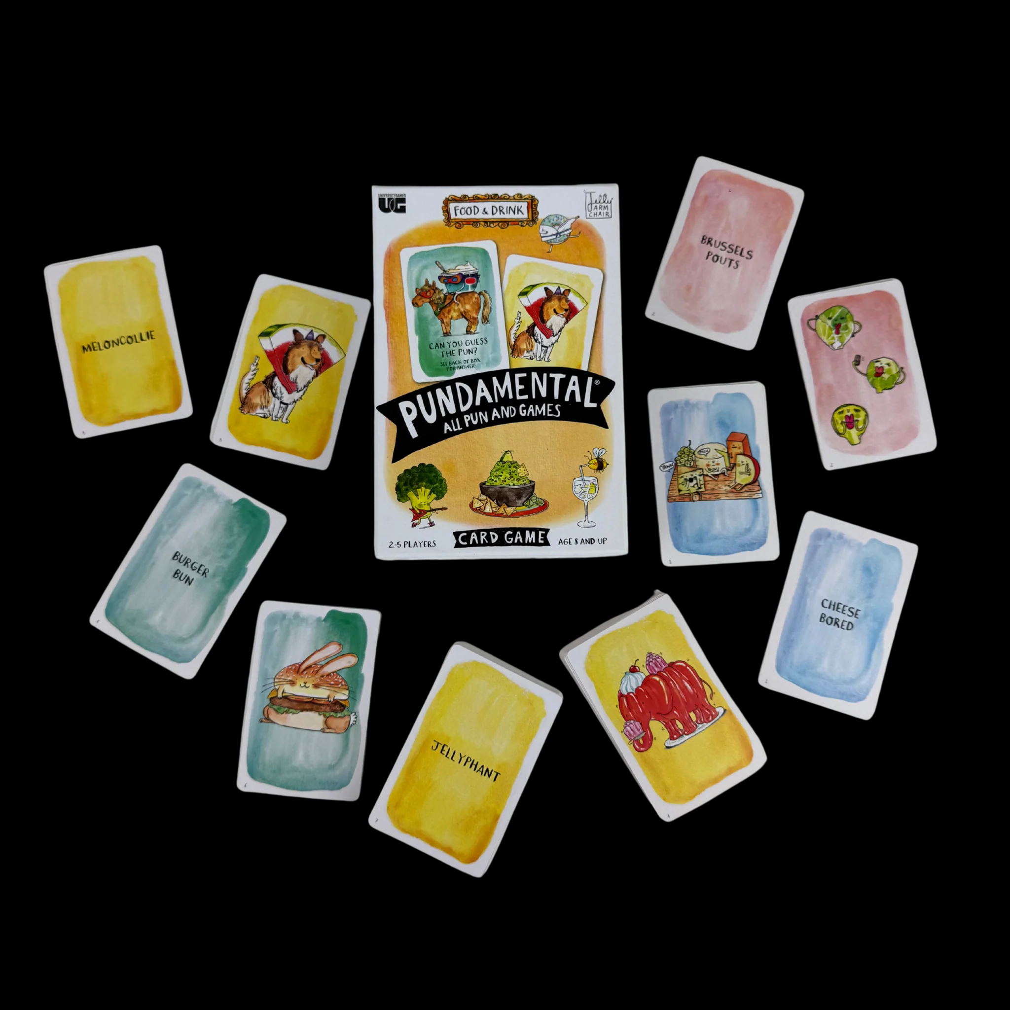 University Games Pundamental All Pun and Games Card Game - Food & Drink Edition - Image 3